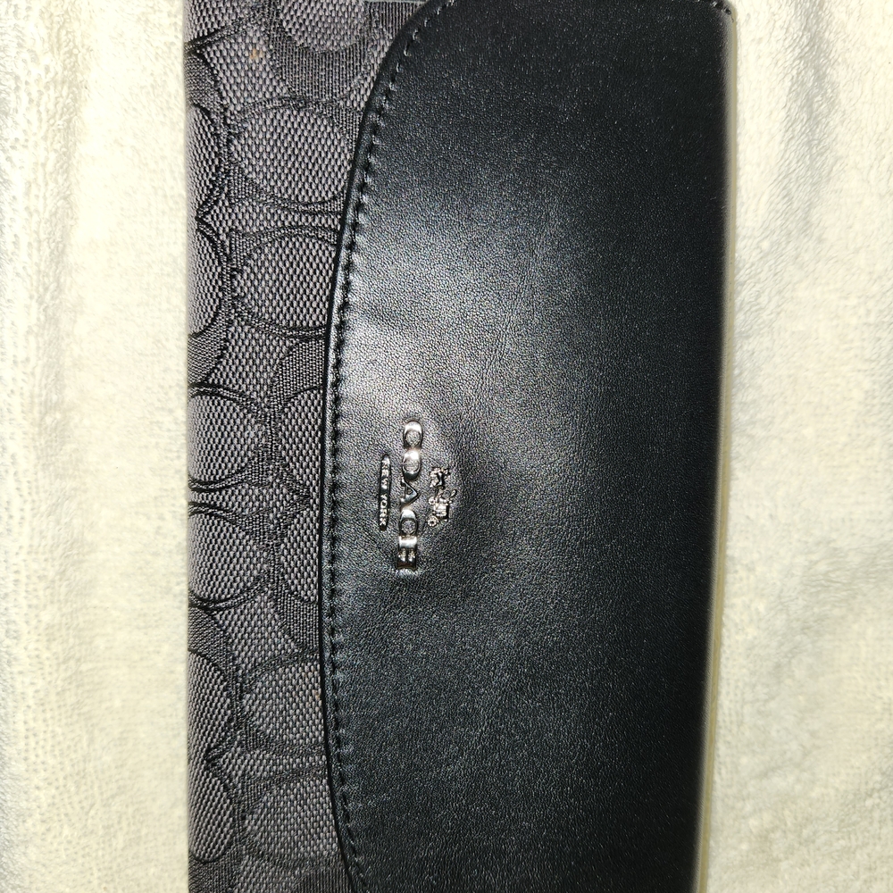 Coach Black and Gray Wallet